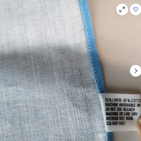 Vintage Australia Map Hand Printed Tea Towel Linen / Cotton 31x18.5 inches - Picture 7 of 7